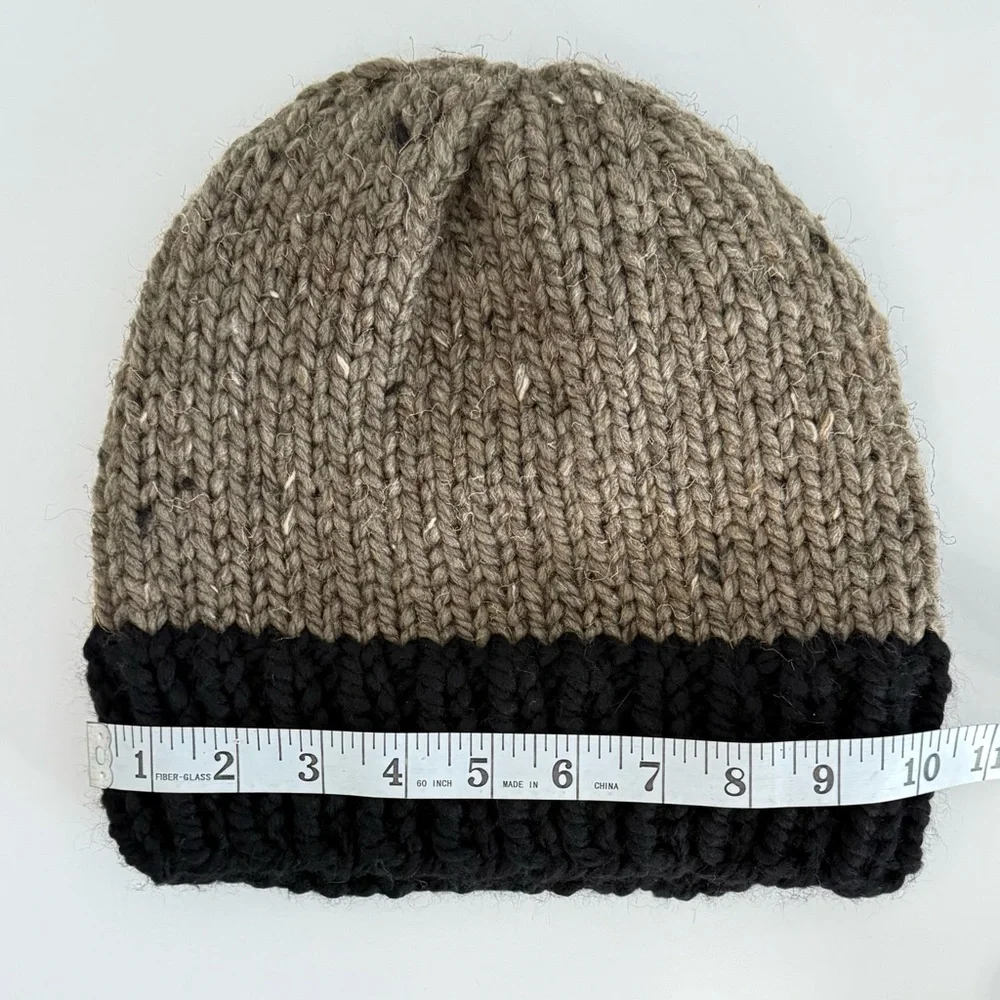 Handmade knit beanie